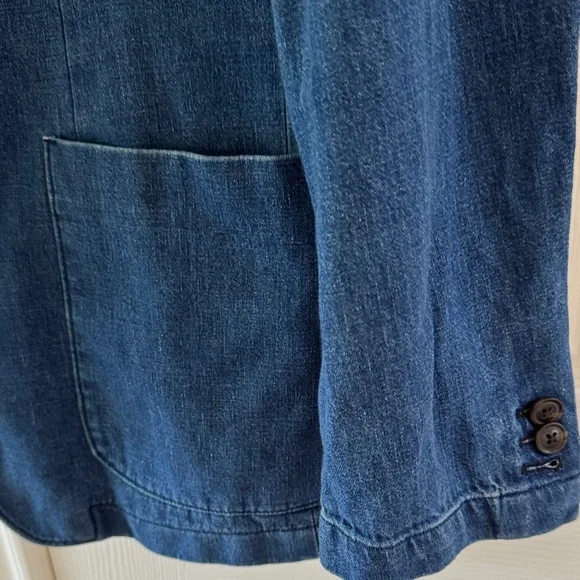J. Crew Blue Denim Blazer - Picture 4 of 9